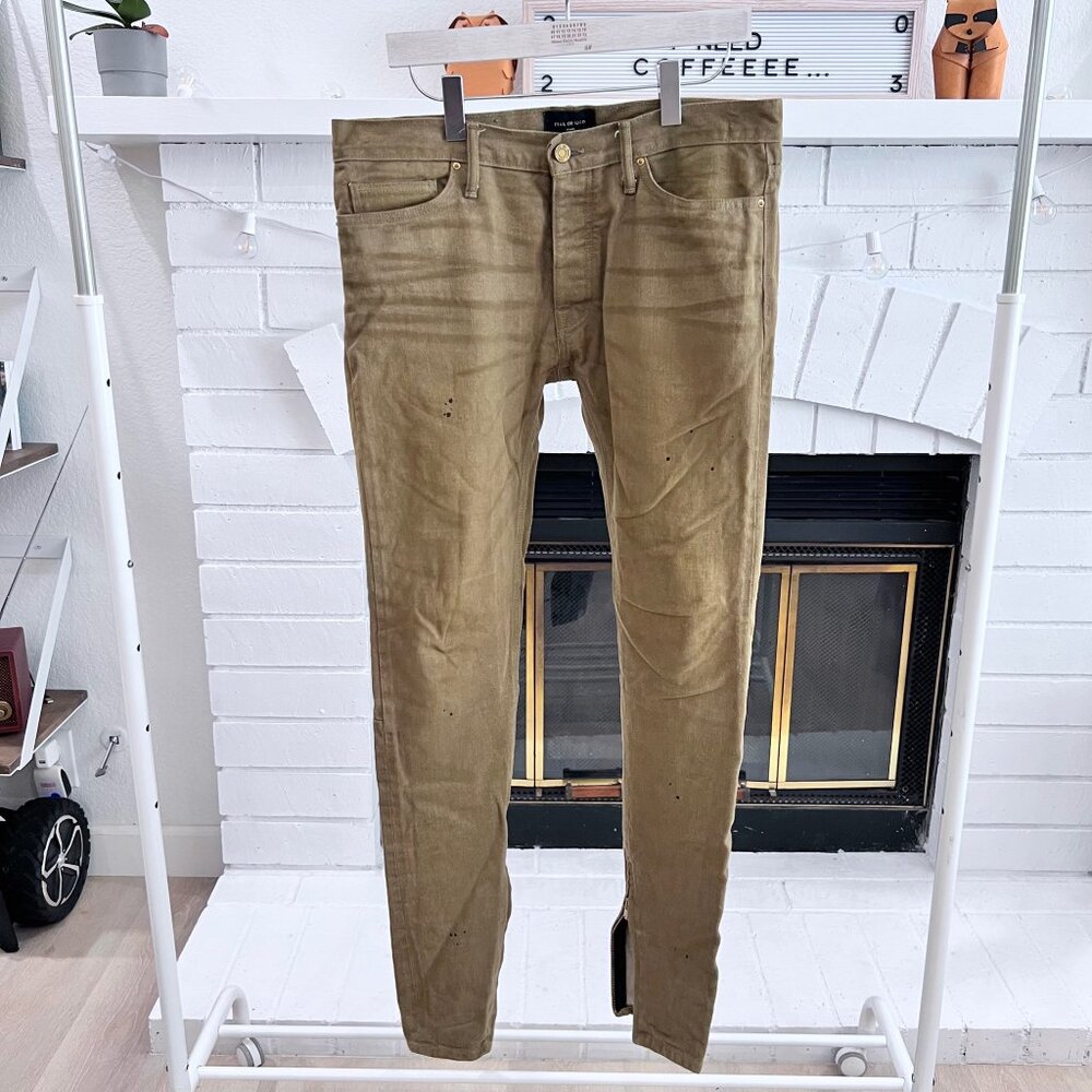 Fear Of God Khaki Selvedge Vintage Denim Jeans